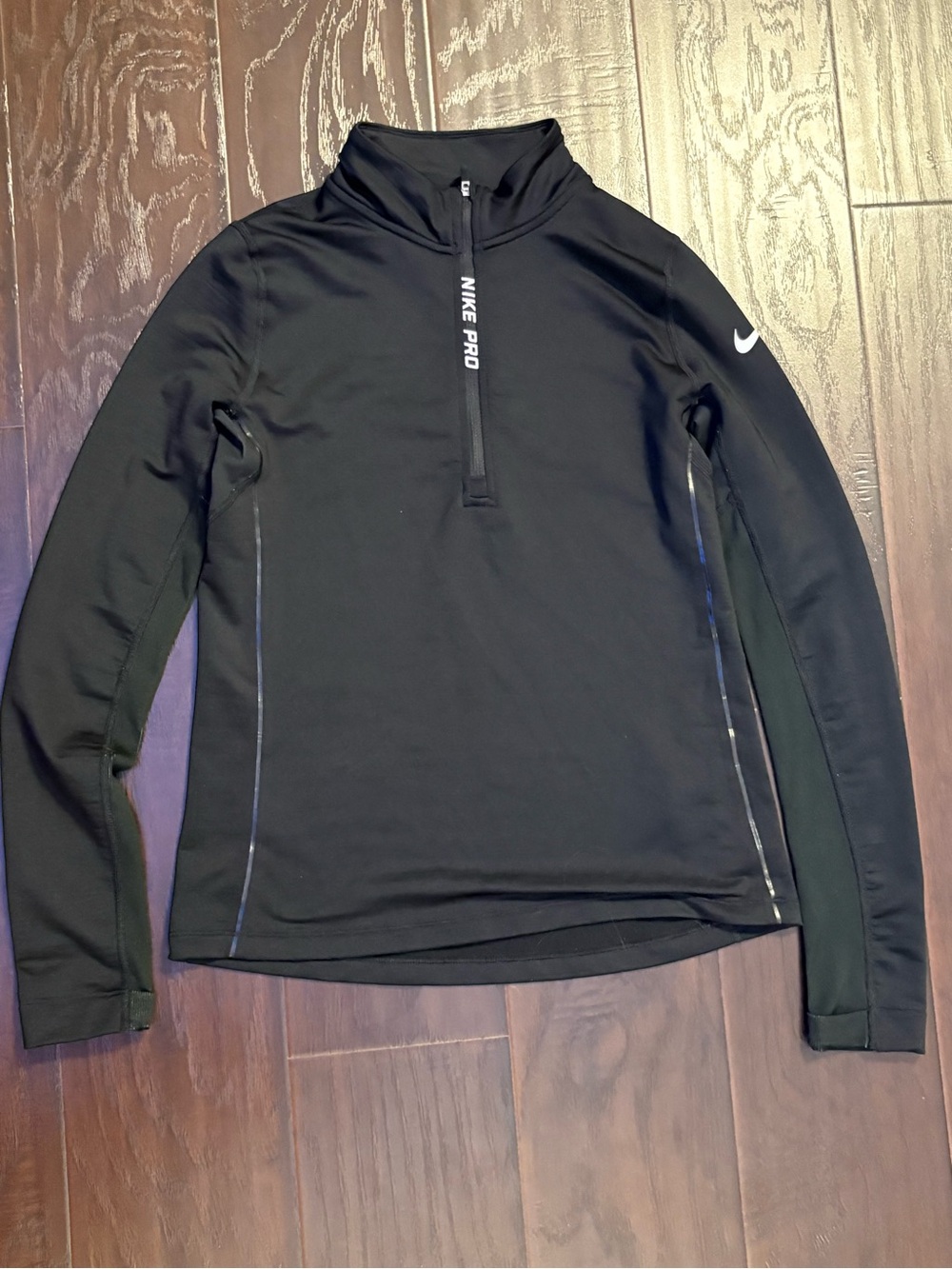 Nike Pro Women’s Black Quarter-Zip Performance Pullover